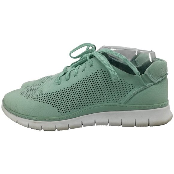 Vionic Joey Fresh Green Nubuck Leather Low Top Sneakers Size 8.5 Comfort Walking - Picture 6 of 11